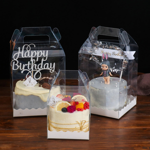 Caja para Pastel con Asa, Sin Pegamento, para Pastel Pequeño de 4 Pulgadas, en Oferta - Product Image 5