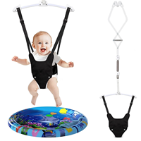 Ensemble de sauteurs de porte pour bébé avec pince de fixation métallique et sangle réglable pour nourrissons et tout-petits de 6 à 24 mois