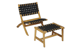 [BeNK] Juego de Muebles de Jardín de 5 Piezas de Madera FSC Resistente a la Intemperie para Playa, Terraza, Jardín, Patio Trasero, Césped - Product Image 3