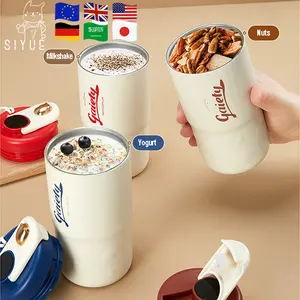 SIYUE Wholesale 460ml Double Wall Stainless Steel Reusable Eco-friendly Coffee Tea Cup Espresso Mug Tumblers Set Wholesale 9201