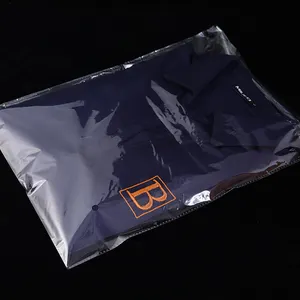 厂家批发定制印刷玻璃纸袋透明服装书籍包装OPP塑料袋高品质不干胶袋