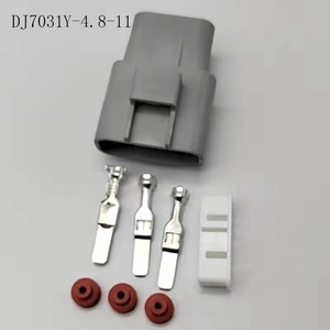 3방향 자동차 팬 제어 커넥터 플러그, 3핀 전기 팬 암수 커넥터 DJ7031-4.8-11/21 - Product Image 6