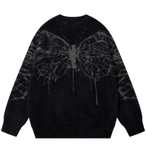 เสื้อสเวตเตอร์ไหมพรมคอโอเวอร์ไซส์แบบลำลองสำหรับฤดูหนาว ดีไซน์สั่งทำได้ ใส่ได้ทั้งชายและหญิง ผลิตจากผ้าฝ้าย 100% เป็นมิตรกับสิ่งแวดล้อม กันน้ำ ระบายอากาศได้ดี - Product Image 5