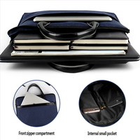 Sac à main professionnel épaissi en gros, grande capacité, imperméable, portable, avec fermeture éclair, porte-documents de bureau
