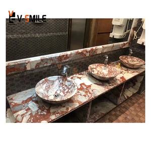 Luxe Poli Calacatta Rouge Marbre Plateau De Service Rectangle Naturel Étanche Marbre Décoratif Alimentaire Fruits Bijoux Plateau Villa - Product Image 6