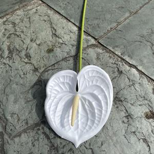 All'ingrosso 3D simulazione rosa fiori bianchi per la casa ristoranti morbidi fiori artificiali piccola palma Flakcrane per il matrimonio - Product Image 3