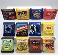 Mini emballages de snacks en PU, jouets mochi squishy, bonbons en forme de pépites de chocolat assorties, jouets anti-stress à presser, pack de jouets sensoriels