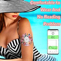 Patch adhésif avec fleurs patchs CGM couvertures étanches capteur de couleur anti-transpiration moniteur de glucose continu housse de Protection