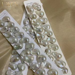 Hạt ngọc trai nước ngọt tự nhiên hình khoai tây 3A cấp 9-19mm màu trắng/hồng/tím, bán buôn, dùng làm đồ thủ công DIY - Product Image 2