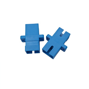Acoplador de Fibra Óptica SC UPC Dúplex con Carcasa de Plástico, Conector Monomodo de Encaje Rápido para Panel de Conexión ODF - Product Image 1