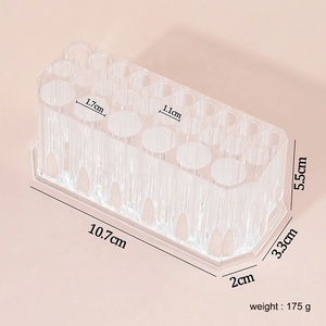 Caja de Almacenamiento de Plástico Transparente para <span class=keywords><strong>Uñas</strong></span>, <span class=keywords><strong>Kit</strong></span> de Almacenamiento de Maquillaje Acrílico para Escritorio - Product Image 6