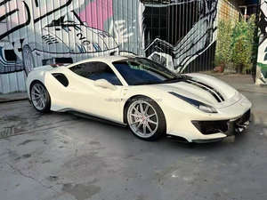 Kit de Carrocería para <span class=keywords><strong>Ferrari</strong></span> 488 Pista, Fibras de Carbono Secas, Faldones Laterales, Divisor de Parachoques Delantero, Capó del Motor, Parachoques Traseros - Product Image 5