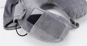 JYM Vente à Chaud <span class=keywords><strong>Oreiller</strong></span> <span class=keywords><strong>de</strong></span> Cou Portable Gonflable en Forme <span class=keywords><strong>de</strong></span> U Refroidissement Écologique pour Voiture d'Extérieur Avion Longue Distance - Product Image 6