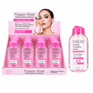 Eau micellaire démaquillante douce à l'acide hyaluronique pour peaux sensibles, sans parfum, tout-en-un pour le visage, les yeux et les lèvres, 100 ml - Product Image 6