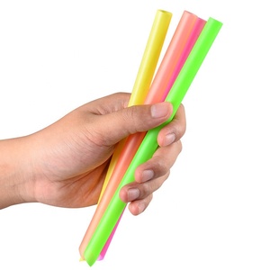 Factory supply disposable plastic straws, bubble tea straw plastic
