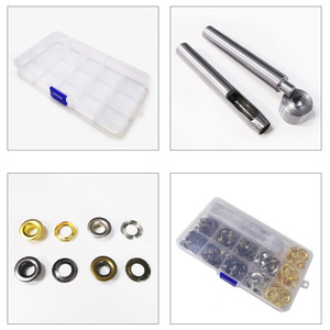 Kit d'œillets pour vêtements, 49 pièces avec outils, diamètre intérieur 9,5 mm, pour vêtements, sacs, chaussures, textiles de maison - Product Image 3