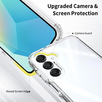 Coque Hybride Anti-jaunissement Transparente pour Samsung Galaxy A16 5G, Panneau Arrière Épais de 2,0 MM avec Côtés en TPU