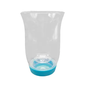 glas koffie cover netto Suppliers-Hoge Borosilicaatglas Double-Layer Lekkende Netto Thee Cup Met Cover