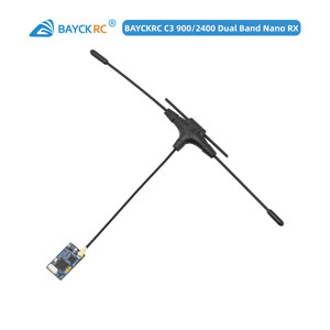 Receptor ExpressLRS de Doble Banda BAYCKRC C3 900/2400MHz TCXO de Antena Única, Latencia Ultrabaja, Largo Alcance, para Drones FPV RC - Product Image 1