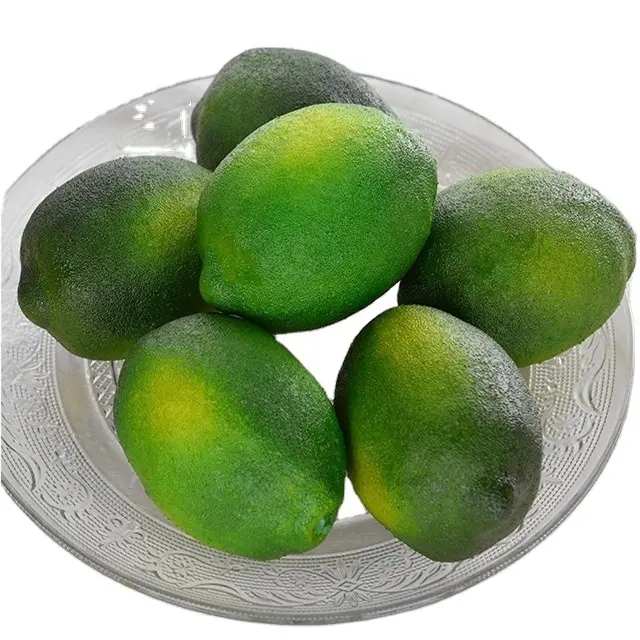 Dekoratif gerçekçi yapay meyve yapay limon ve Limes 24 adet dekoratif sahte meyve limon sahte