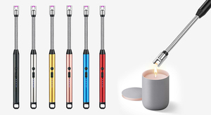 Encendedor de velas eléctrico, encendedor USB recargable largo arco a prueba de viento encendedores sin llama para velas <span class=keywords><strong>Camping</strong></span> barbacoa - Product Image 6