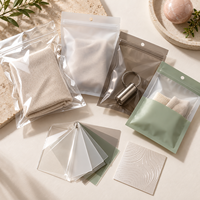 Pochette de présentation suspendue pour petits accessoires, sac en PE transparent refermable avec trou de suspension