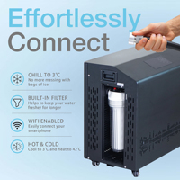 Máquina comercial de baño de hielo para exteriores, Enfriador de inmersión en frío refrigerado por agua automático de 220V con filtro de bomba incluido
