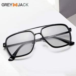 แว่นกันแดดผู้หญิงเกรย์แจ็ค TR กรอบโลหะ UV400 เลนส์โพลาไรซ์ TAC ประเภท 3 แว่นกันแดดสีขาว - Product Image 2