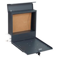 Boîte aux lettres extérieure en acier galvanisé avec serrure à clé antivol, porte-journaux, étanche, antirouille, murale pour lettres et colis