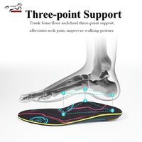 Semelles orthopédiques Mustang avec soutien de la voûte plantaire, en PU, EVA et mesh, avec stabilisation du talon, absorption des chocs et coussinets doux