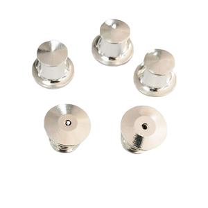 10mm真鍮バタフライクラッチバッジタイタックピンバックピンバックピンピンと交換シルバーとゴールデン - Product Image 5