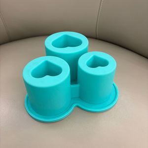 Maravilloso fabricante de cubitos de hielo reutilizables sin BPA, molde de hielo de silicona de 3 cavidades, bandejas de cubitos de hielo en forma de corazón para vasos Stanley - Product Image 6