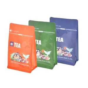 Good Quality Coffee Bag Custom Square Bottom Bag Coffee And Tea Three-Dimensional Bag