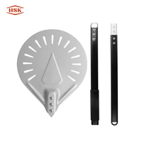Pelle coulissante multifonctionnelle en acier inoxydable et aluminium pour tourner les gâteaux et les pizzas Outils pour pizzas
