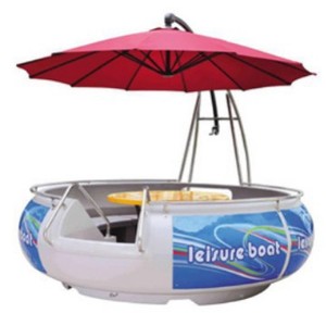 Barco de recreo de fibra de vidrio con toldo para barbacoa y paseos turísticos en el parque - Product Image 3