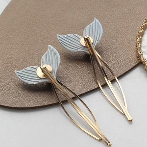 Pinces à cheveux <span class=keywords><strong>en</strong></span> alliage pour filles, 1 pièce, pince à cheveux perles Super féerique, pince à queue de poisson or, ornement, jolie pince à cheveux décorative pour filles - Product Image 3