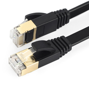 Câble Ethernet plat Cat 7 blanc, haute vitesse 10 Go, blindé (STP), câble réseau LAN avec connecteurs <span class=keywords><strong>RJ45</strong></span> - Product Image 5