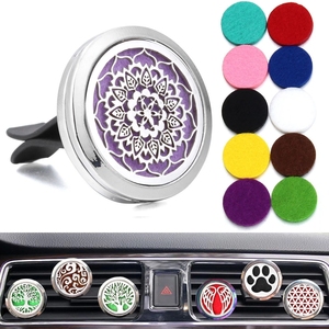 New Magnetic Aromatherapy Jewelry <strong>Car</strong> Perfume <strong>Diffuser</strong> Vent Clip Stainless Steel 30mm Aroma <strong>Locket</strong> <strong>Car</strong> Air Freshener Ven - Product Image 1