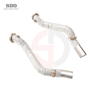 Tubo de Escape SDO SS304 para Maserati Levante Ghibli Quattroporte SQ4 3.0T 2014-2020, Kit de Tubo de Escape de Alto Rendimiento con Protección Térmica