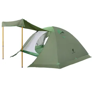 Tenda de mochila ultraleve para 6 pessoas, acampamento ao ar livre, abrigo glamping