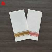 Serviettes en lin comme des serviettes en papier jetables Serviettes personnalisées avec logo Serviettes en papier Airlaid absorbantes douces pour hôtel