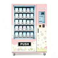 Distributeur automatique commercial de masques et produits pour les ongles en boîte surprise, écran tactile intelligent, paiement sans espèces, gestion à distance, certifié CE