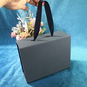Manufacturer Customized Logo Fashion Rectangular Jewelry Box Ribbon Bow Decoration <b>Plain</b> Pattern for Necklaces Earrings <b>Rings</b> - Product Image 6