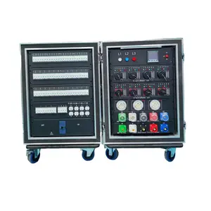 Super Sell Electrical Distribution Boards 26 Channels Power Distro Box With Universal Socket And 63a Waterproof Socket