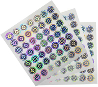 Étiquettes holographiques adhésives personnalisées, découpe laser sur vinyle, logo de sécurité scintillant, hologramme anti-contrefaçon
