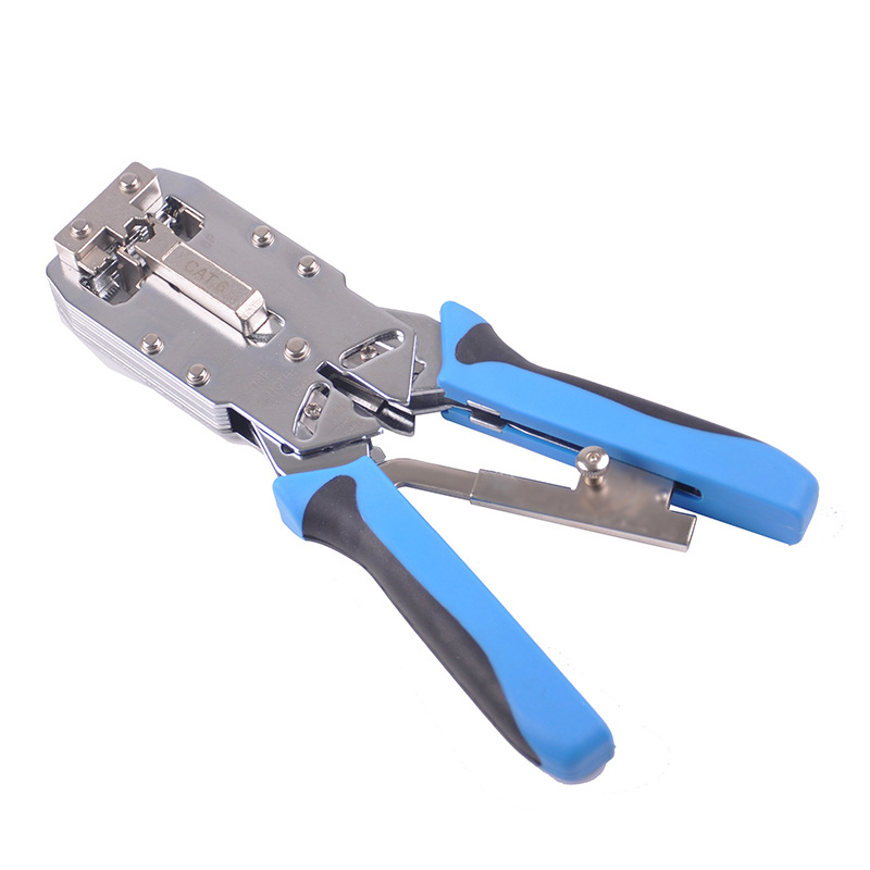 RJ11 RJ12 Cat6 Cable Crimping Tool RJ45 Pass Through Connector Crimper