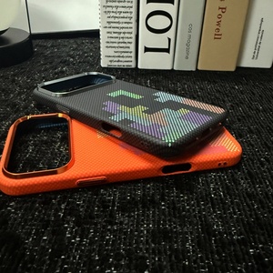 เคสโทรศัพท์แม่เหล็กแบบมีลายคาร์บอนไฟเบอร์ สำหรับ iPhone 17 15 16 Pro Max รองรับการชาร์จไร้สาย บางเฉียบ ป้องกันอย่างดี - Product Image 4
