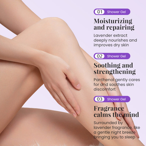 KORMESIC Gel de Ducha con Fragancia a Lavanda, Certificado por Bpom, 200 ml, Hidratante, Reparador, Suavizante, Gel Limpiador Corporal - Product Image 3