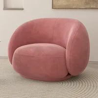 Fauteuil géant en velours pour une personne, style nordique, confortable, rembourré en éponge, pour chambre et salon