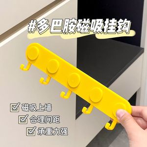 Multifunction Magnetic <b>Wall</b> <b>Hooks</b> Plastic Heavy Duty For Behind Doors Or <b>Walls</b> Single Tier Rectangle Shape - Product Image 2